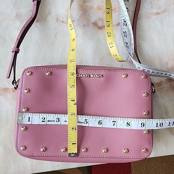 Michael Kors Sandrine Studded Saffiano Leather Crossbody Bag - Picture 9 of 16